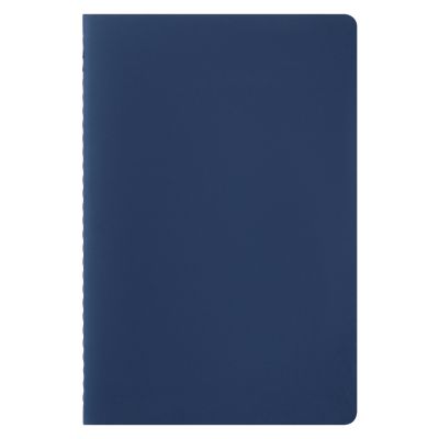 Блокнот Alpha slim, синий-4