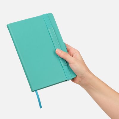 Ежедневник Alpha недатированный, бирюзовый/серый-12