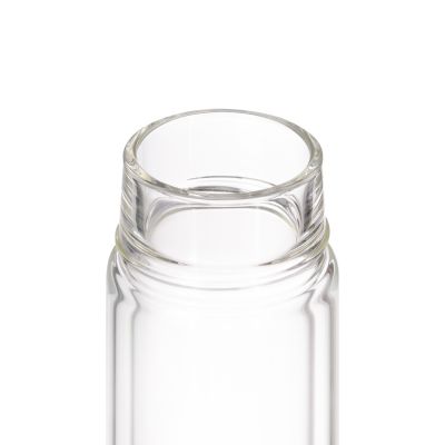 Бутылка стеклянная с двойными стенками Bianca, белая-5