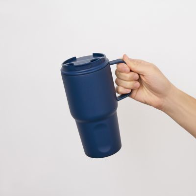 Термокружка вакуумная Авентура (Aventura), синяя-13