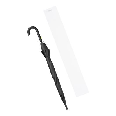 Зонт-трость Quantum, черный/салатовый-15