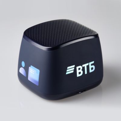 Беспроводная колонка с подсветкой Glow 75dB 1200 mAh, синяя (вход Type-C)-12