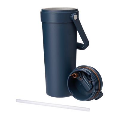 Термокружка вакуумная Соло (Solo), синяя-7