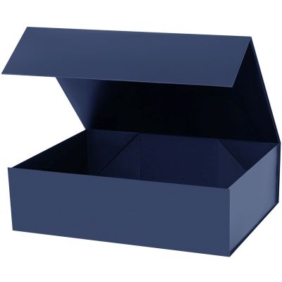 Подарочная коробка-трансформер большая, синяя-0