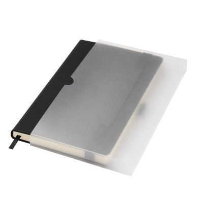 Ежедневник Альфа (Alpha) недатированный, черный/черный-11