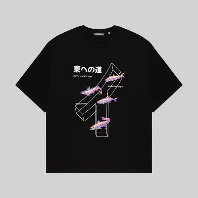 Футболка унисекс RUST, 100% хлопок, 240 гр., черная, размер S-8