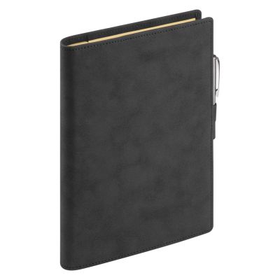 Ежедневник-портфолио Clip NEO недатированный в подарочной коробке, черный (в комплекте ручка Tesoro серебро)-6