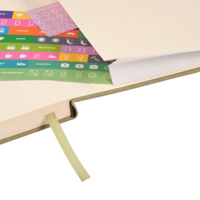 Ежедневник Stella недатированный с магнитом на обложке, светло-зеленый-12