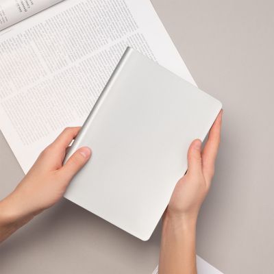 Ежедневник Spark недатированный, серебряный (с упаковкой, со стикерами)-10