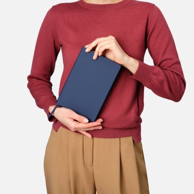 Ежедневник Latte soft touch недатированный, синий-9