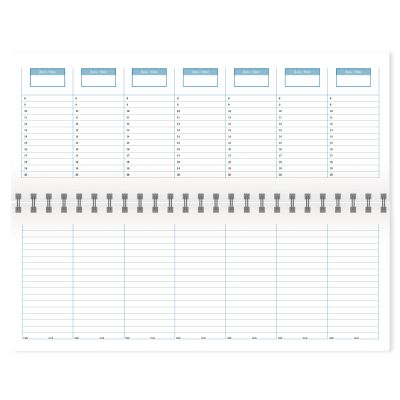 Недатированный планинг Vegas 298х140 мм, без календаря, синий-1