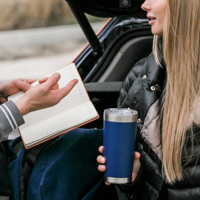 Термокружка вакуумная Crown, синяя-7