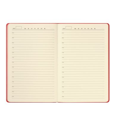 Ежедневник Рейн (Rain) недатированный, красный-10