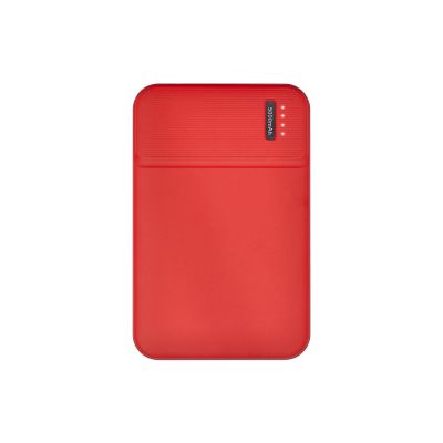 Внешний аккумулятор с подсветкой Skyline 5000 mAh, красный-2