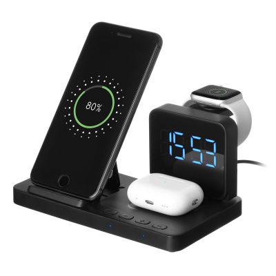 Зарядная станция с часами 4в1 15W Magnum-2