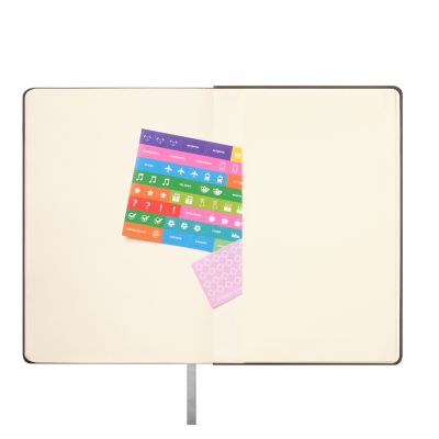 Ежедневник Stella недатированный с магнитом на обложке, серый-9