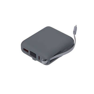 Внешний аккумулятор с подсветкой Ritter PD 10000mAh с функцией беспроводной зарядки 15W, серый-3