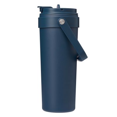 Термокружка вакуумная Solo, синяя-2