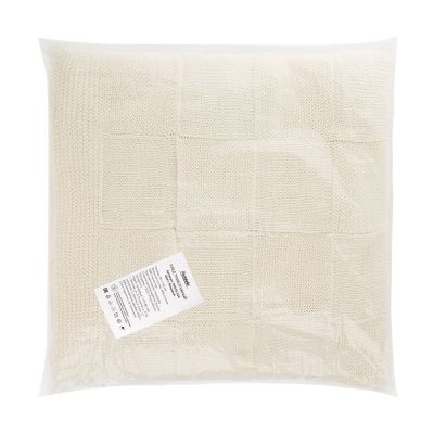 Плед Cella вязаный, бежевый (без подарочной коробки)-10