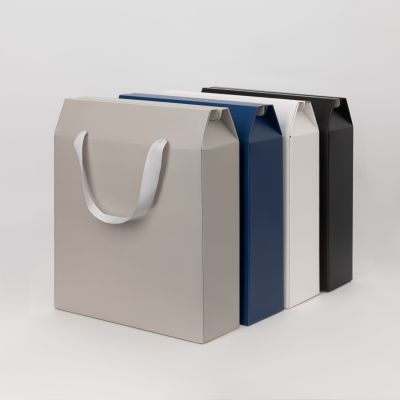 Подарочная коробка-пакет универсальная большая, черная-5