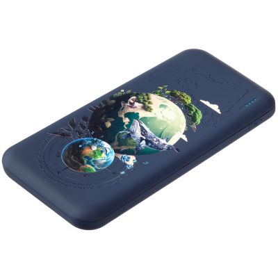 Внешний аккумулятор с подсветкой Люче (Luce) 10000 mAh, синий-2