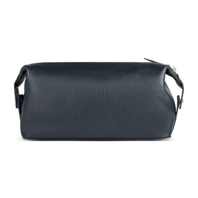 Несессер Gourji 24х12х10 кожа синий с тиснением-1