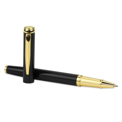Ручка-роллер Соната (Sonata), черная/позолота-3