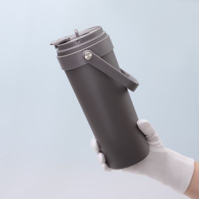 Термокружка вакуумная Соло (Solo), серая-8