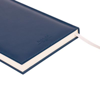 Ежедневник Madrid недатированный в подарочной коробке, синий (натур. кожа)-4