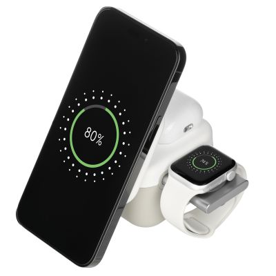 Беспроводная зарядная станция 3в1 15W Куб (Cube Wireless Magnetic)-5