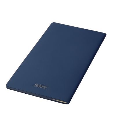 Блокнот Alpha slim, синий-8