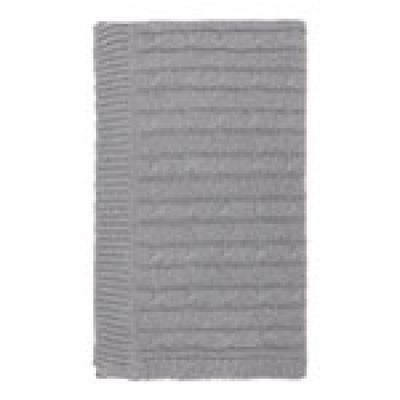 Плед Fado вязаный, серый (без подарочной коробки)-4