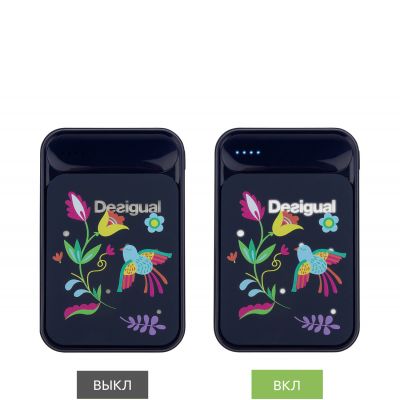 Внешний аккумулятор с подсветкой Starlight PB 5000 mAh, синий-3