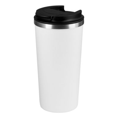 Термокружка вакуумная Palermo, белая, зернистое покрытие-3