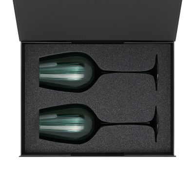 Ложемент под 2 бокала для вина (рифленое стекло) в среднюю коробку-трансформер (арт. 695721)-3