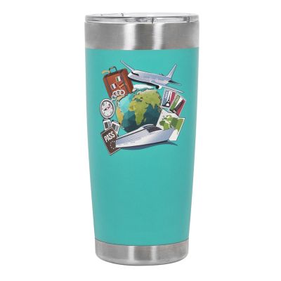 Термокружка вакуумная Crown, аква-4