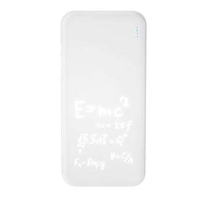 Внешний аккумулятор с подсветкой Luce 10000 mAh, белый-13