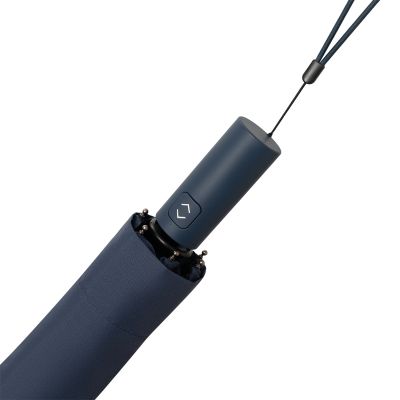 Зонт складной Филтон (Filton), синий с системой безопасности (Safety System)-4