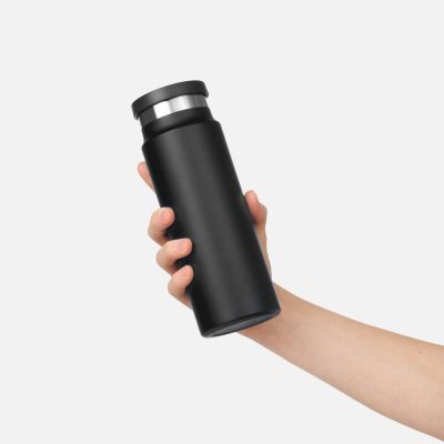 Термобутылка вакуумная герметичная Allegra, черная-7