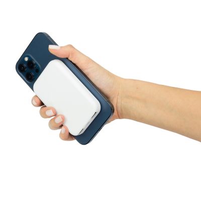 Внешний аккумулятор с беспроводной зарядкой Ultima Wireless Magnetic 5000 mAh, белый-7