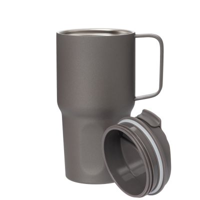 Термокружка вакуумная Авентура (Aventura), серая-3