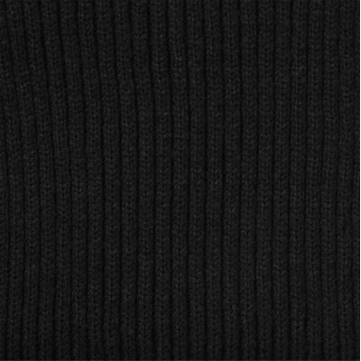 Шарф Forges вязаный, черный-8