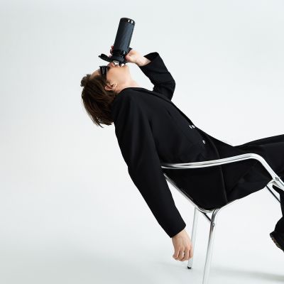 Бутылка для воды Вектор (Vector), черная-13