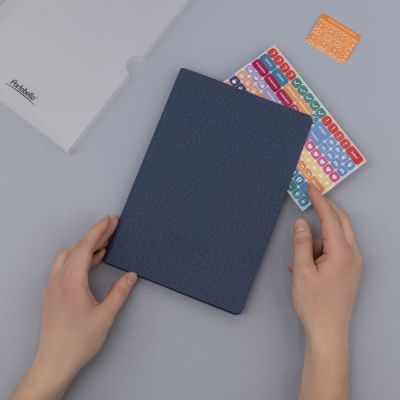 Ежедневник Tweed недатированный, синий-15