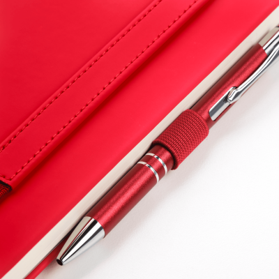 Ежедневник Alpha недатированный, красный/серый-13