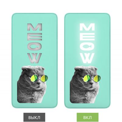 Внешний аккумулятор с подсветкой Анкор Плюс PD (Ancor PD Plus) 10000 mAh, бирюзовый-8