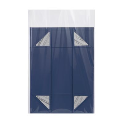 Подарочная коробка-трансформер средняя, синяя-5