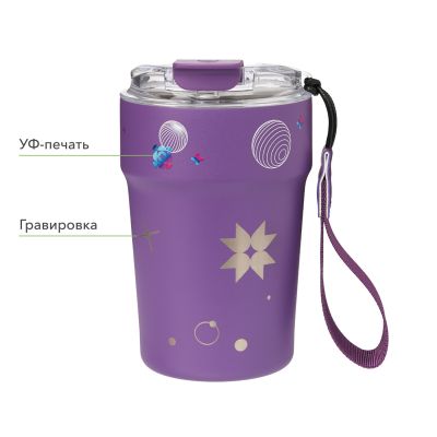 Термокружка вакуумная Monaco, фиолетовая-13