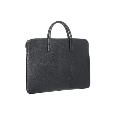 Папка для документов Gourji 40х31х2 кожа черная-1