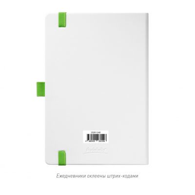 Ежедневник Arctic недатированный, белый/зеленый-15